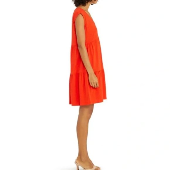 Social Standard by Sanctuary V-Neck, Knit Tiered Dress szM   NWT - Picture 3 of 13